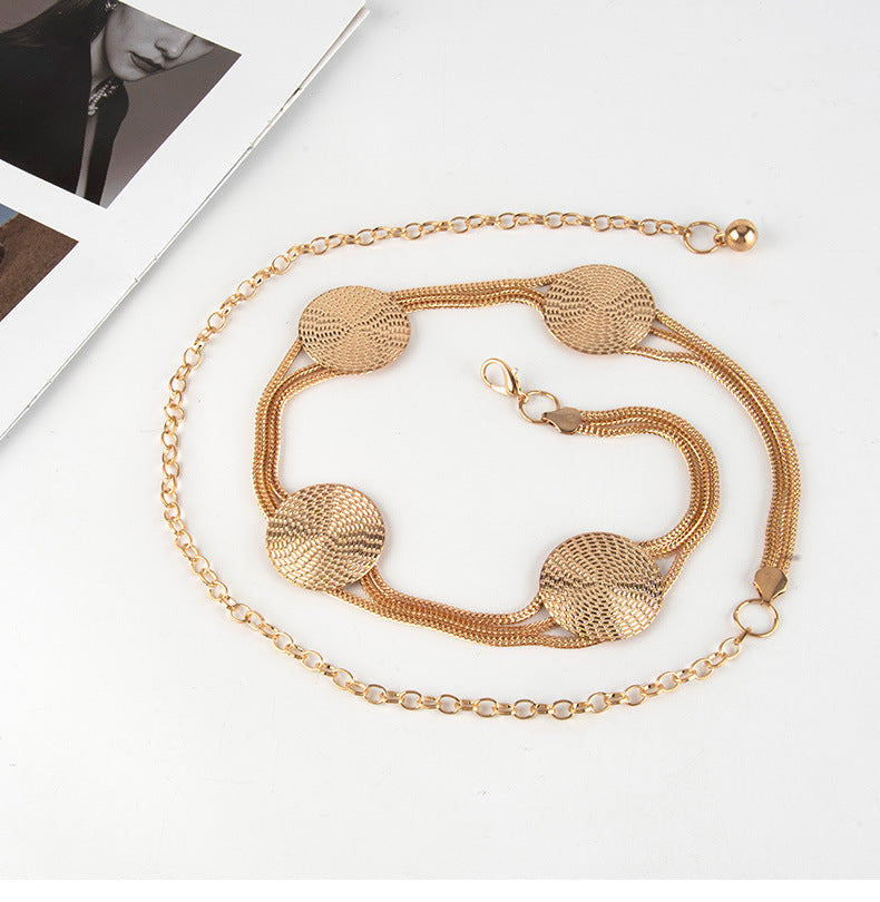 Fashion Gold Plated Link Chain Waist Belt MK2LEEP6W6JBT28