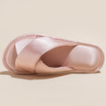 Solid Satin Slide Slippers - DippedShop Wholesale - #1411