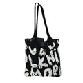 Trendy Letter Graphic Knit Shoulder Tote Bag 6W10BBG1790