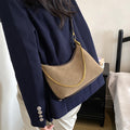 Retro Gold Chain Accent Hobo Crossbody Bag 6W10BBG2506