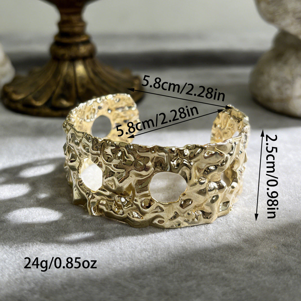 Retro Leopard Print Open Cuff - DippedShop Wholesale - #1683