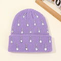 Rhinestone Cuffed Knit Beanie - DippedShop Wholesale - #8147