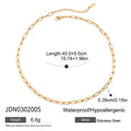 Trendy Cubic Zirconia Paperclip Chain Necklace 6W6JNC425