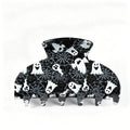 Quirky Halloween Ghost Pumpkin Hair Claw 6W6HCP1324