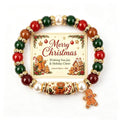 Colorful Crystal Christmas Tree Charm Beaded Bracelet 6W6JBR650