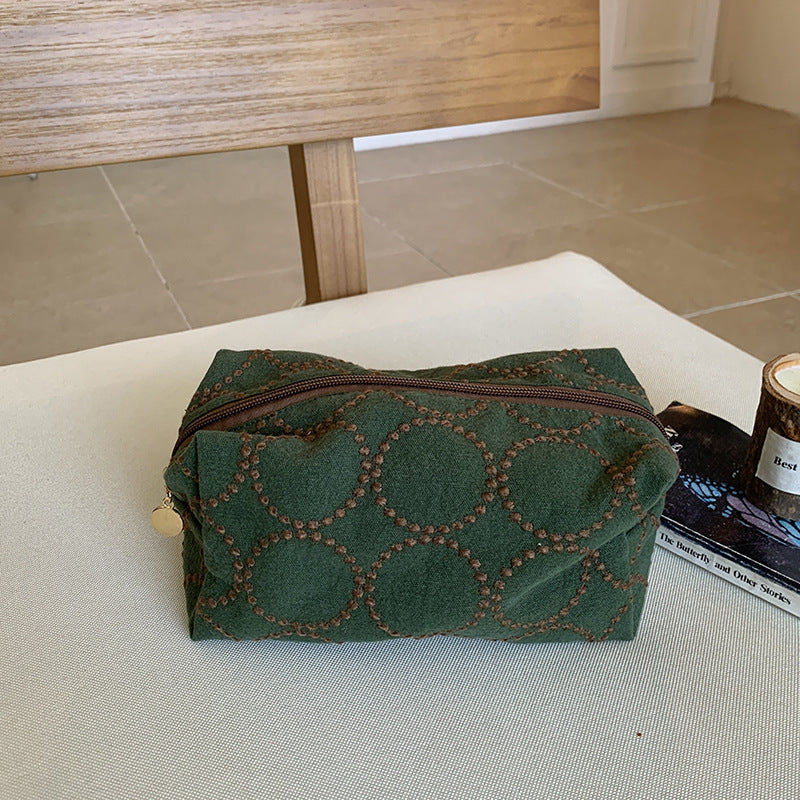 Retro Embroidery Large Capacity Make Up Bag 6S10BOB1026