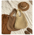 Woven Straw Shoulder Bag - DippedShop Wholesale - #8899