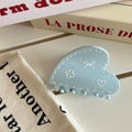 Cute Solid Color Heart Shape Hair Claws 6W6HCP1214