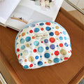Colorful Polka Dots Quilted Shell Makeup Bag MK2BW6S10BOB123