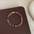 Fashion Colorful Cubic Zirconia Link Chain Bracelet 6W6JBR385