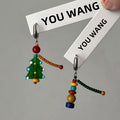 Christmas Tree Drop Earrings - DippedShop Wholesale - #7507