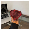 Sparkly Rhonestone Heart Shape Purse Crossboay Bag 6W10BBG1735