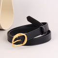 Trendy Solid Color Adjustable Leather Waist Belt 6W6JBT149
