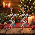 Christmas Colorful Light Bulb Rhinestone Dangle Earrings 6W6JER678