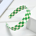 Minimalist Color Block Plaid Pattern Acetate Headband MK2PIM6W6HBD64