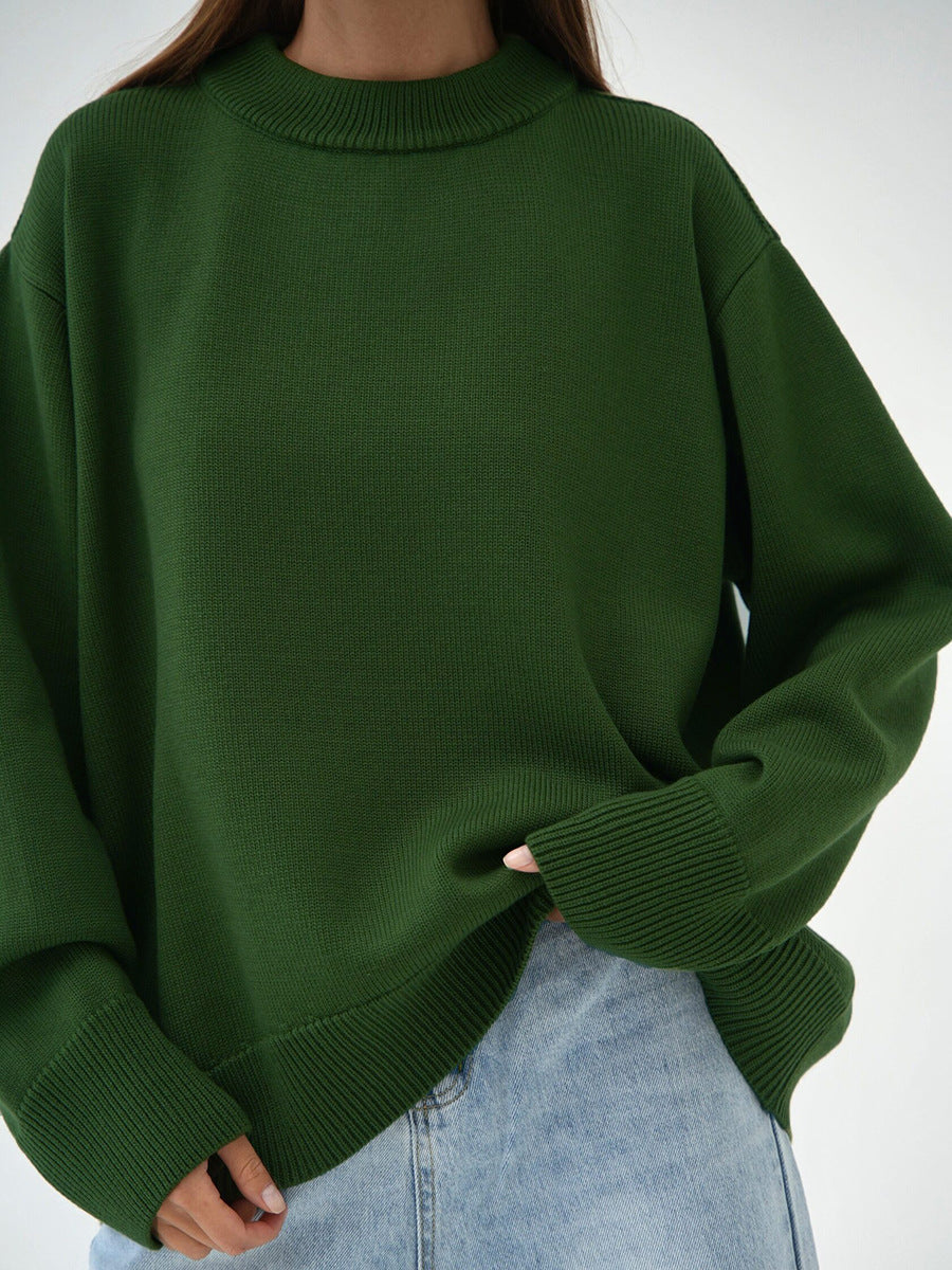 Solid Loose Sweater - DippedShop Wholesale - #0979