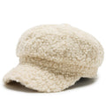 Vintage Faux Lamb Plush Warm Baseball Cap 6W6HAT924