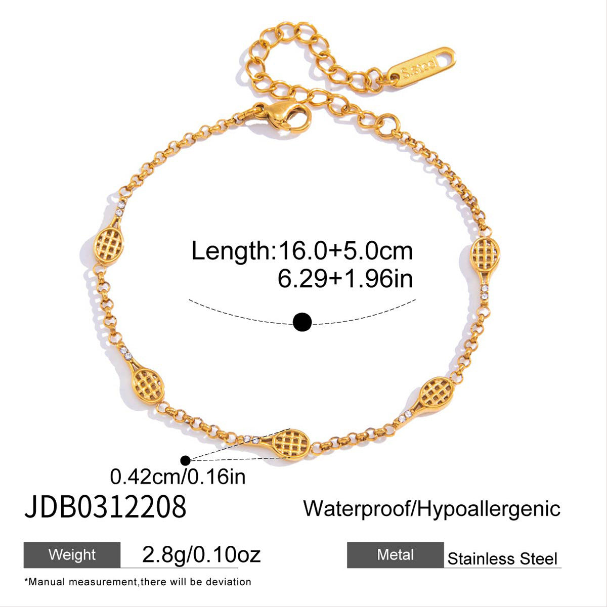 Fashion Gold Plated Cubic Zirc - DippedShop Wholesale - #5171