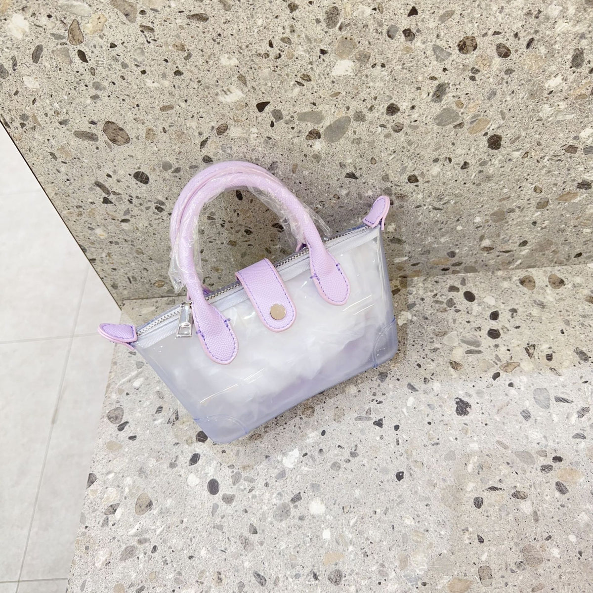 Casual Clear Jelly Dumpling Crossbody Bag 6W10BBG2118