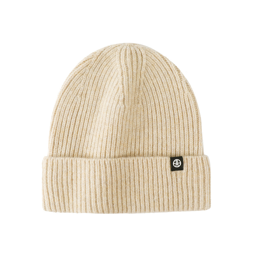 Casual Wool Blend Solid Color Knit Banie Hat 6W6HAT660