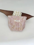 Trendy 3D-Flower Print Travel Toiletry Cosmetic Bag MK2BW6W10BOB397