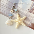 Natural Shell Starfish Pendant Keychain Bag Charm 6W10BBC390