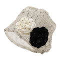 Elegant 3D Flower Handmade Crochet Beanie Hat 6W6HAT590