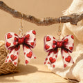 Leopard Bow Dangle Earrings - DippedShop Wholesale - #6339