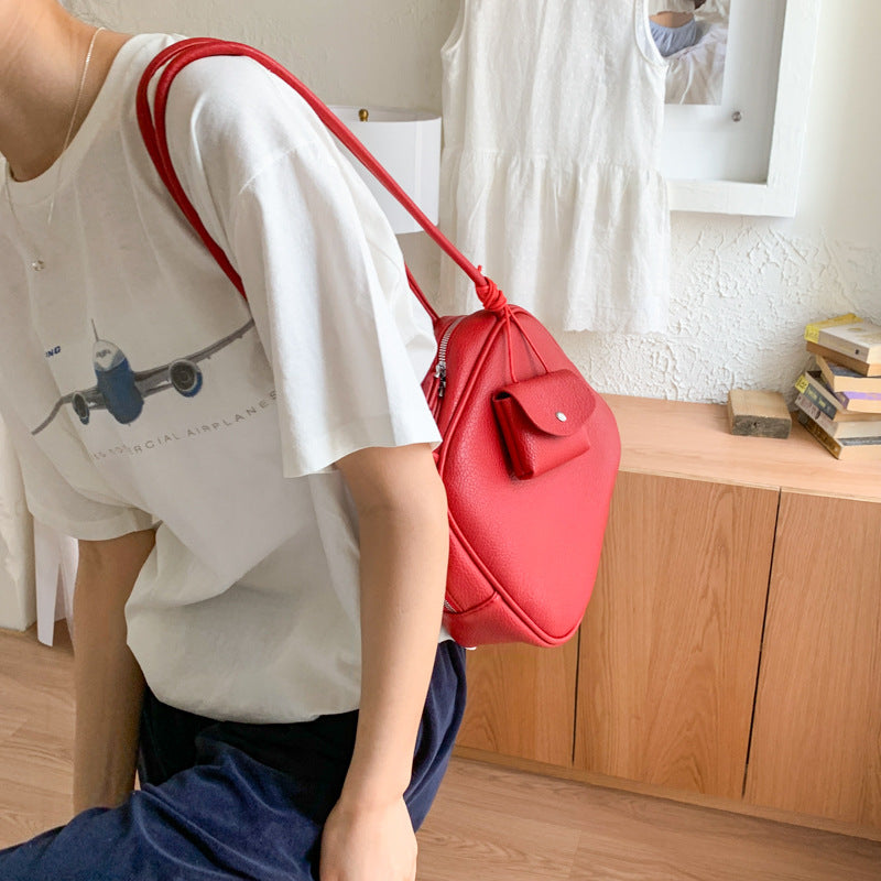 Solid Square Shoulder Bag - DippedShop Wholesale - #3379