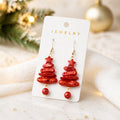 Christmas Tree Dangle Earrings - DippedShop Wholesale - #7507
