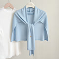 Elegant Solid Color Knit Shawl Wrap 6W6NSC55