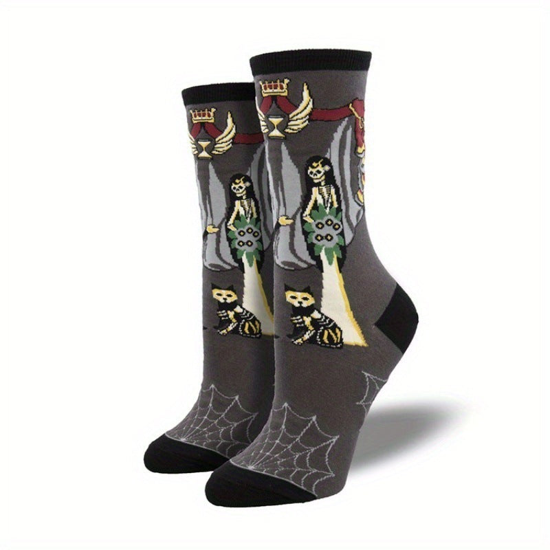 Creative Halloween Novelty Crew Socks 6W8FSO588