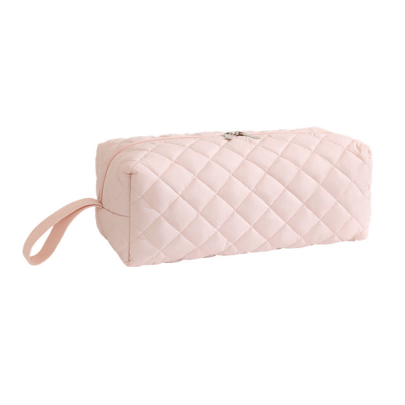 Sweet Floral Print Quilt Shell Cosmetic Bag 6S5CO122