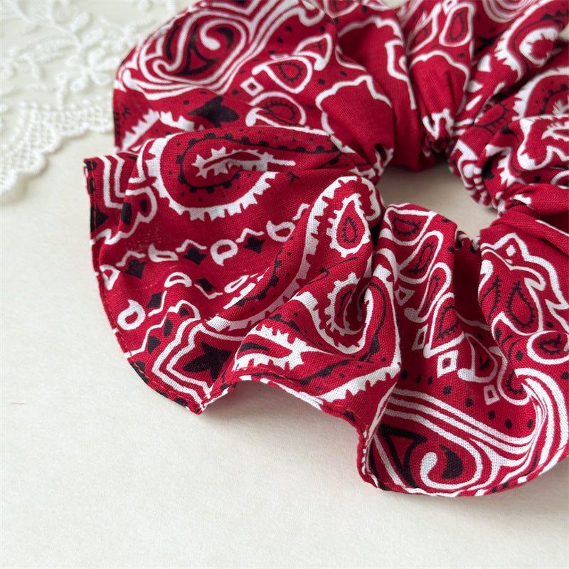 Vintage Flower Hair Scrunchie - DippedShop Wholesale - #8147