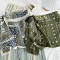 Trendy Floral Print Tie Waist Wrap Hip Scarf 6W1SL45