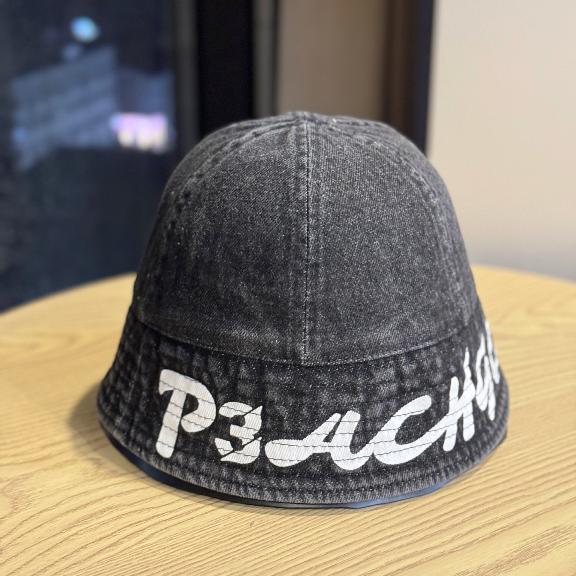 Vintage Wash Faded Letters Print Bucket Hats MK2COK6W6HAT367