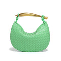 Fashion Solid Color Woven Crescent Handbag 6W10BBG2423