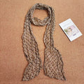 Stylish Polka Dots Print Ruffled Silk Scarf 6W6NSI184