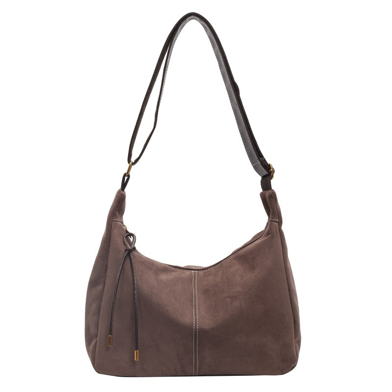Fashion Large Capacity Suede Shoulder Bag 6W10BBG1400