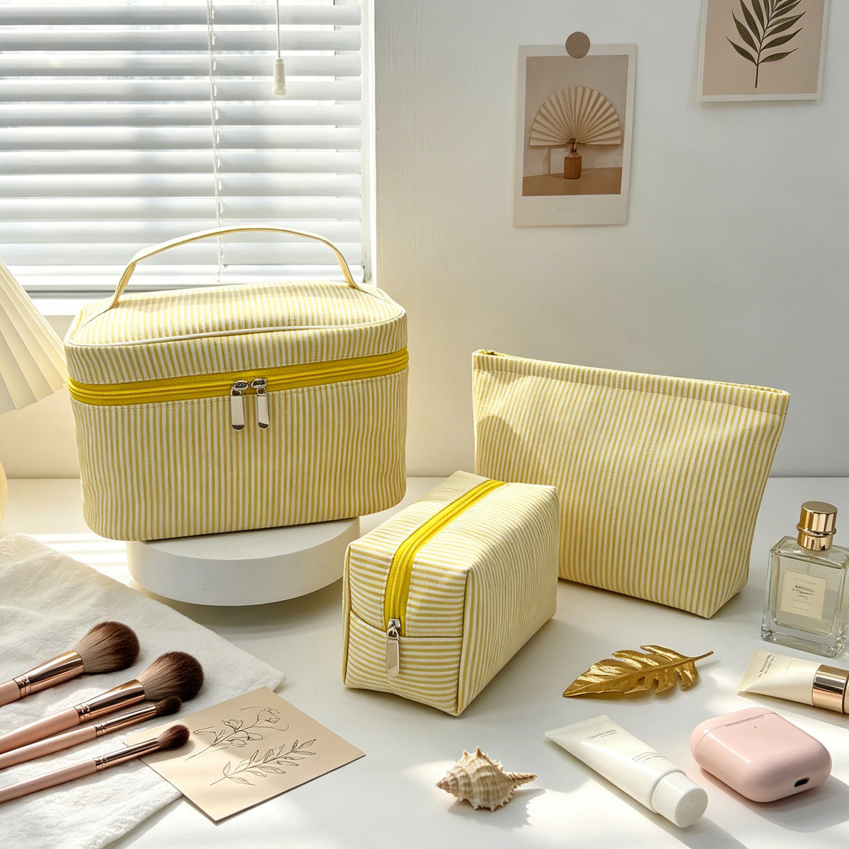 Minimalist Striped Print Large Capacity - DippedShop Wholesale - #8867