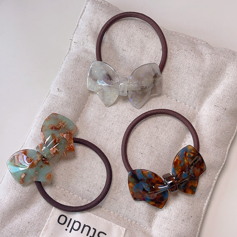 Sweet Bow Knot Elastic Ponytail Holder Hair Tie 6W6HSR466