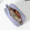 Minimalist Striped Cosmetic Bag - DippedShop Wholesale - #6995
