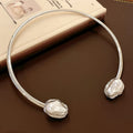 Stylish Irregular Cross Pearl Necklace 6W6JNC976