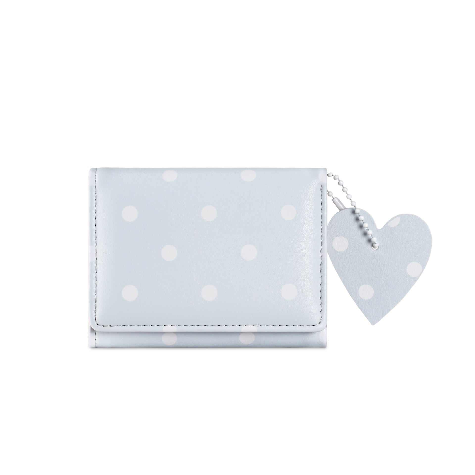 Minimalist Polka Dots Heart Pendant Coin Purse 6S10BWB121