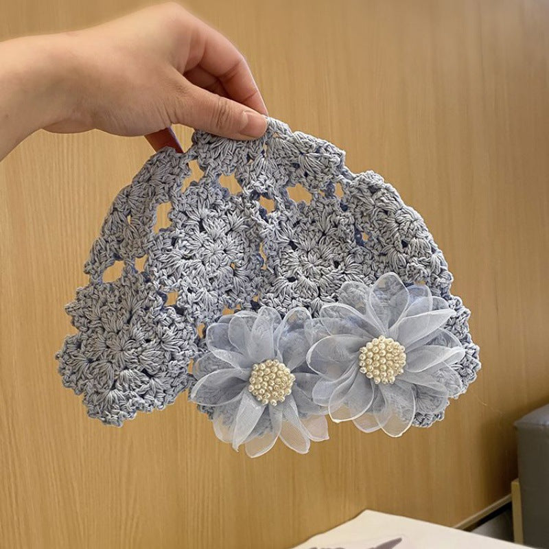 Elegant 3D-Florall Crochet Hollow Out Knit Beanie MK2CK6W6HAT68