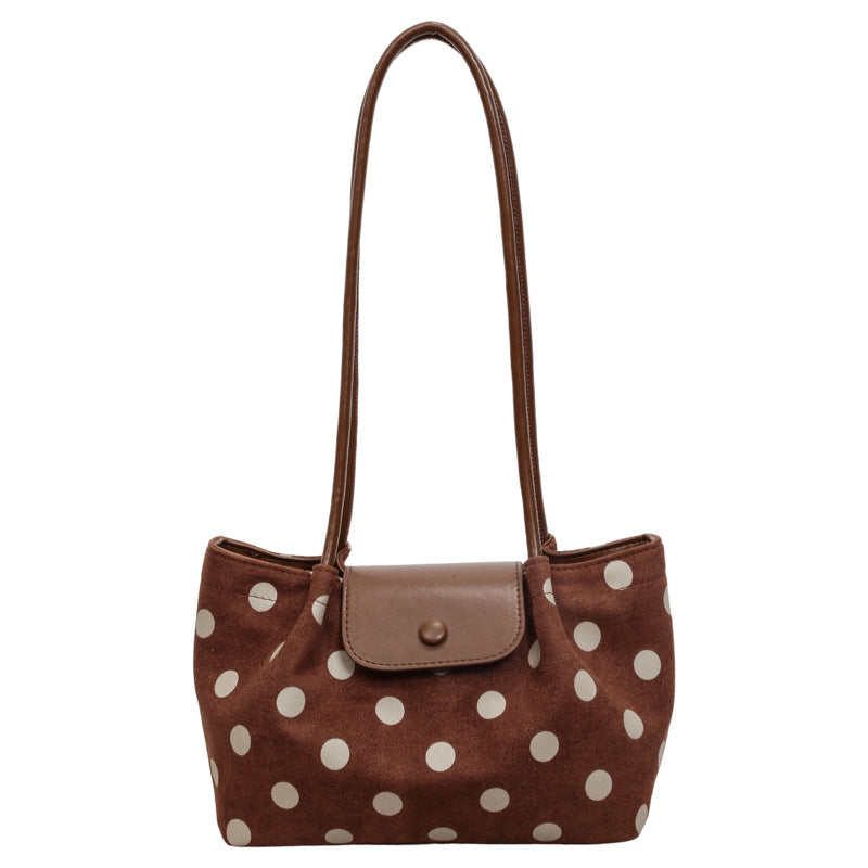 Retro Polka Dots Large Capacity Shoulder Bag 6W10BBG1923