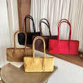 Simple Solid Color Suede Shoulder Bag 6W10BBG1871