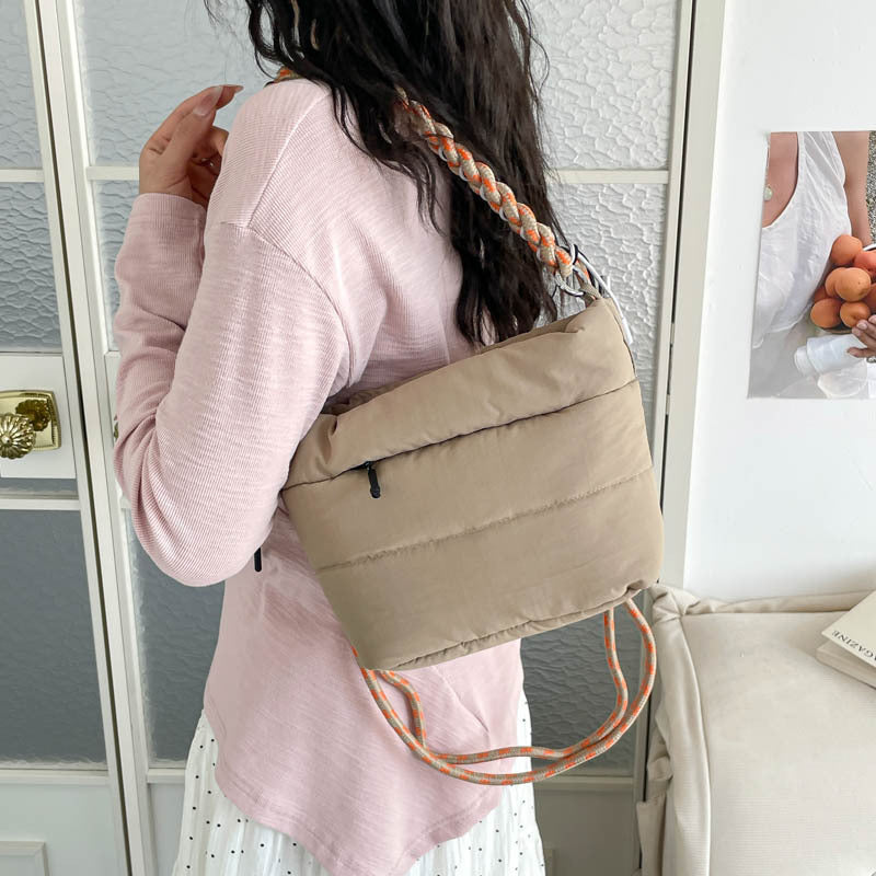 Casual Waterproof Large Capacity Shoulder Cloud Bag 6W10BBG1800