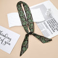 Cute Polka Dots Beaded Decor Silk Scarf 6W6NSI214
