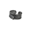 Vintage Punk Silver Plated Cross Statement Ring 6W6JRG292